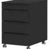 Germania Ladekast met witte wielen Hermoso - 42 x 60 x 63 cm - Antraciet