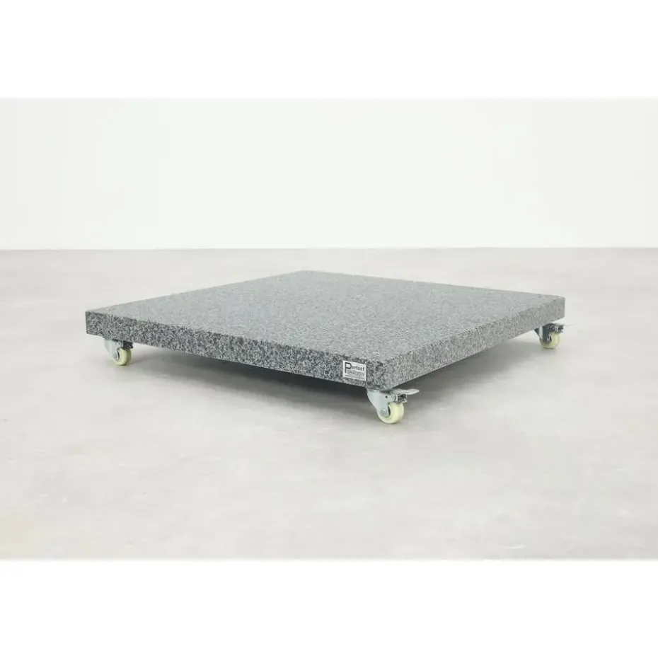 GI Hawaii zweefparasol Deluxe 300 x 300 cm. - Zand - met voet en hoes