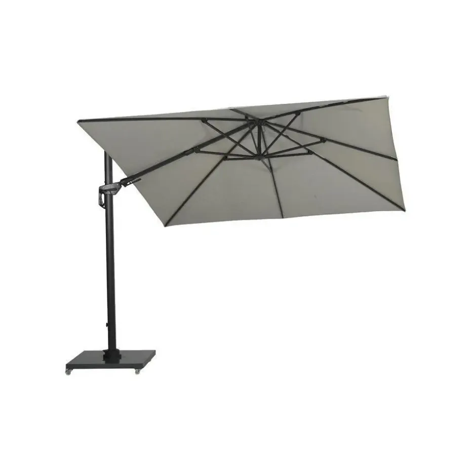 GI Hawaii zweefparasol Deluxe 300 x 300 cm. - Zand - met voet en hoes
