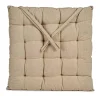 Giftdecor Stoelkussen - binnen/buiten - creme wit - 40 x 5cm
