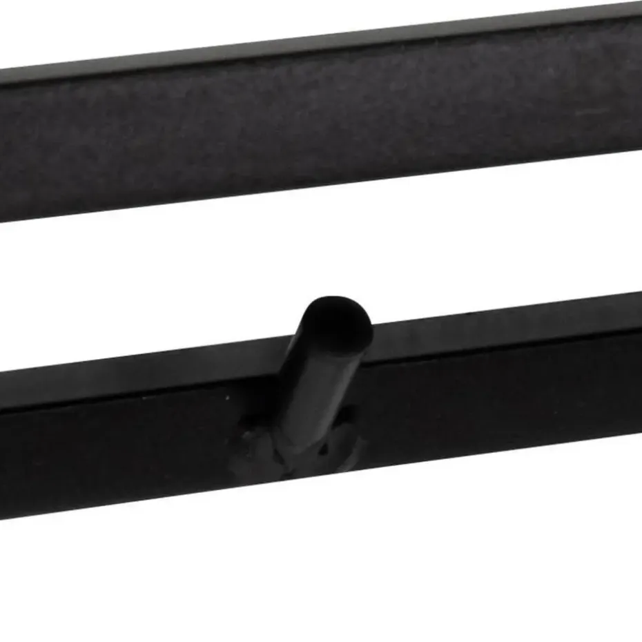Giga Meubel Kapstok Zwart - Metaal - 28x77x22cm - Kapstok Bronx
