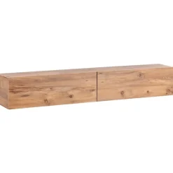 GLADSTONE - Wandgemonteerd TV-meubel - Bruin - 180 cm - Vezelplaat
