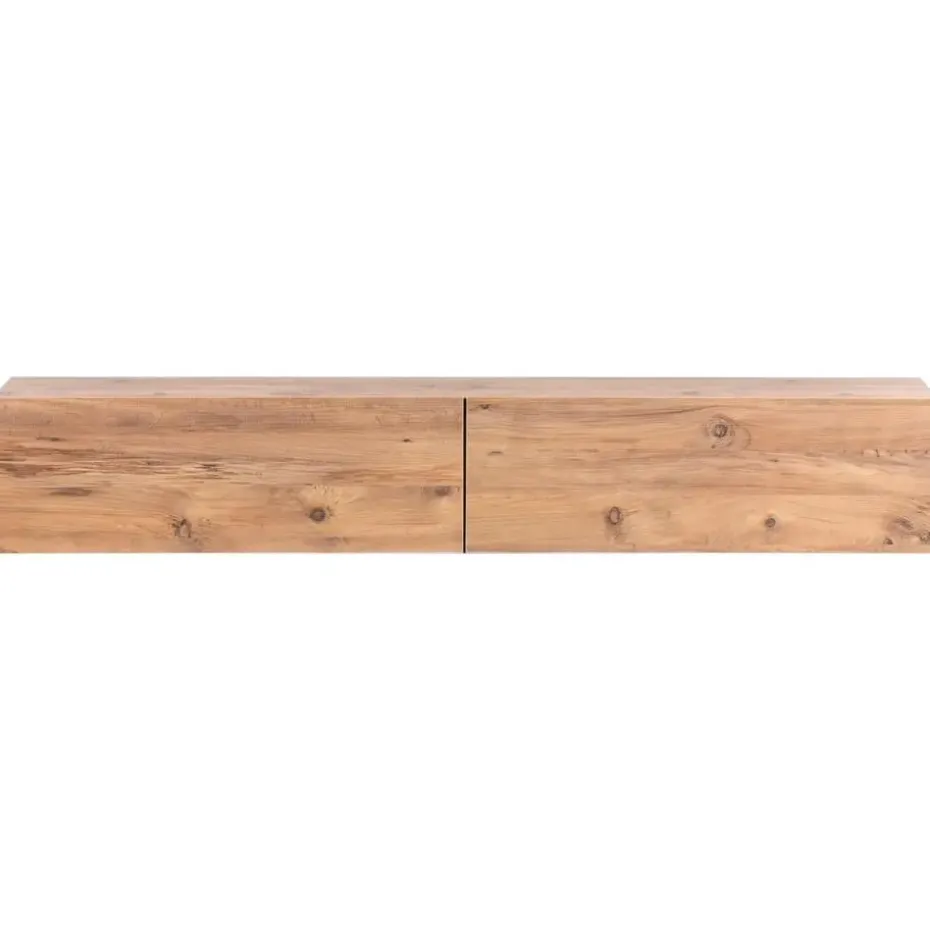 GLADSTONE - Wandgemonteerd TV-meubel - Bruin - 180 cm - Vezelplaat