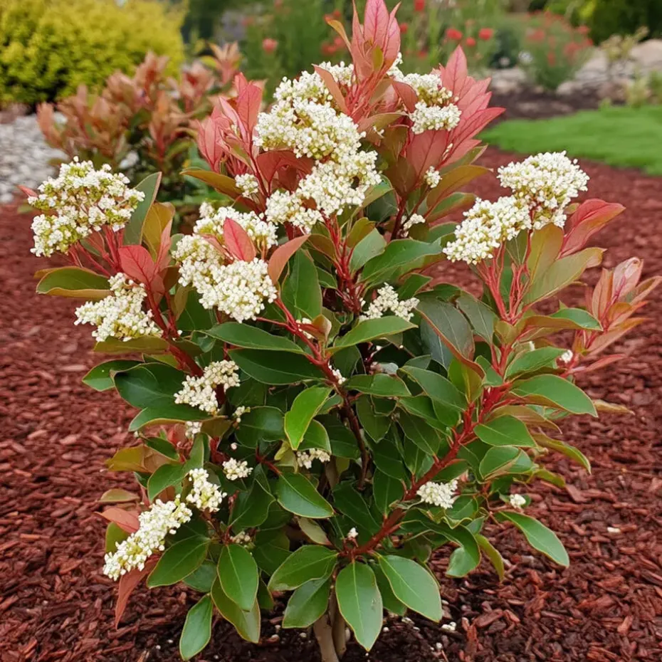 Glansmispel - Set van 2 - Photinia fraseri 'Red Robin' - Hoogte 30-40cm - ⌀17cm