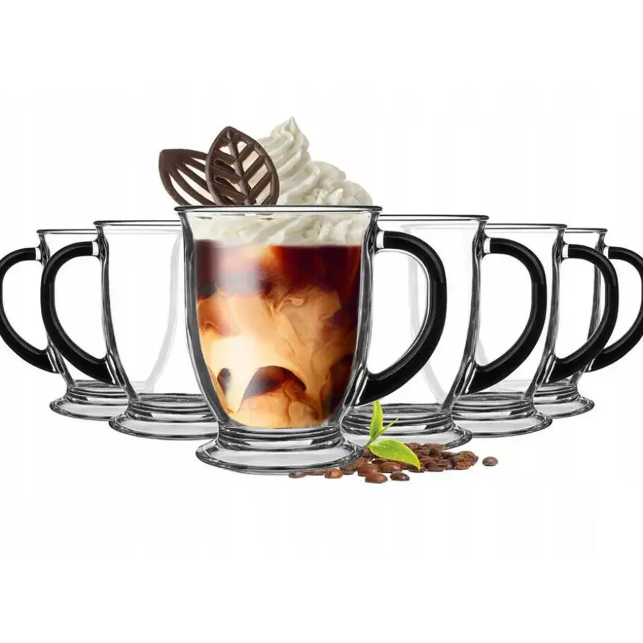 Glasmark Koffie glazen - 6x - 400 ml - latte macchiato glazen