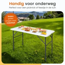 Goliving Inklapbare Tafel – Klaptafel – Campingtafel – Vouwtafel Buiten