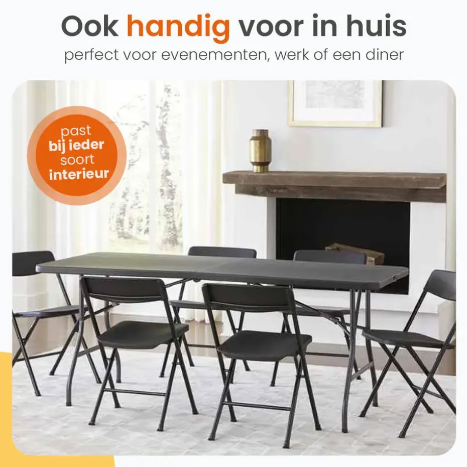 Goliving Inklapbare Tafel – Klaptafel – Campingtafel – Vouwtafel Buiten