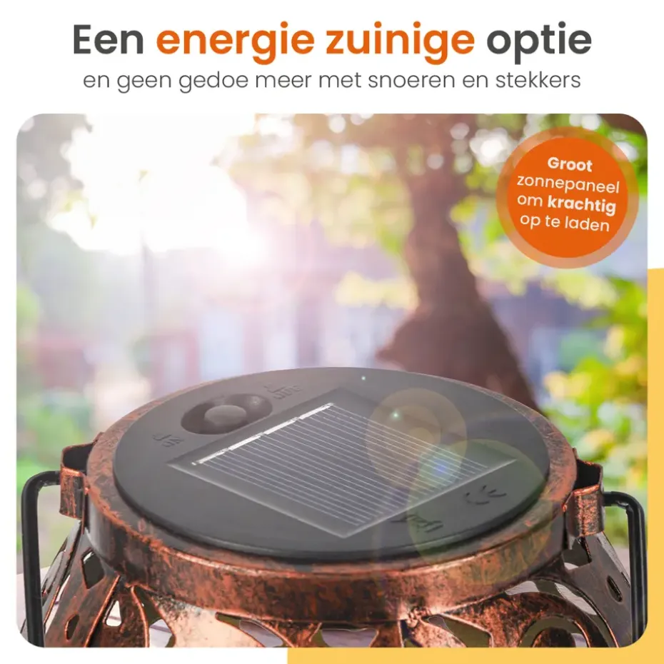 Goliving Solar Tafellamp Zen – 2 Stuks – LED Buitenverlichting - Zonne-energie