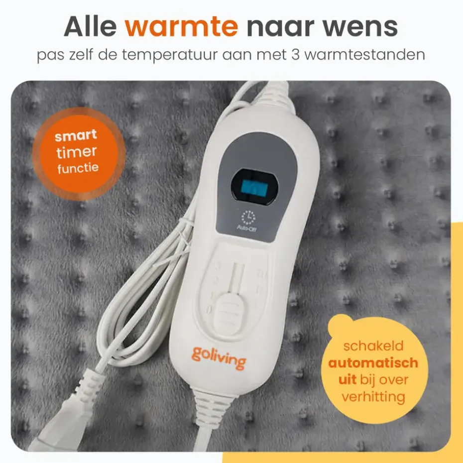 Goliving Warmtekussen - Warmte Kussen Voor Nek en Schouder - 3 Warmtestanden