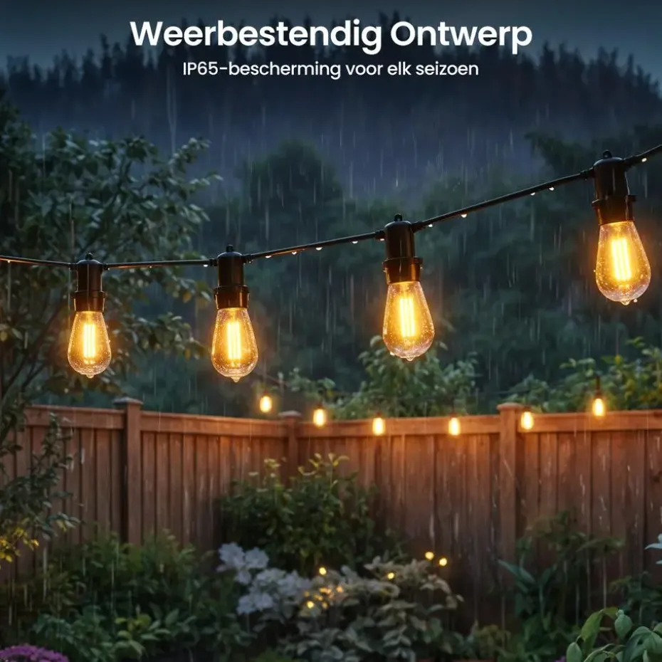 Gologi lichtsnoer buiten en binnen - Lichtslinger 10M - Tuinverlichting LED