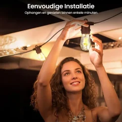 Gologi lichtsnoer buiten en binnen - Lichtslinger 5M - Tuinverlichting LED