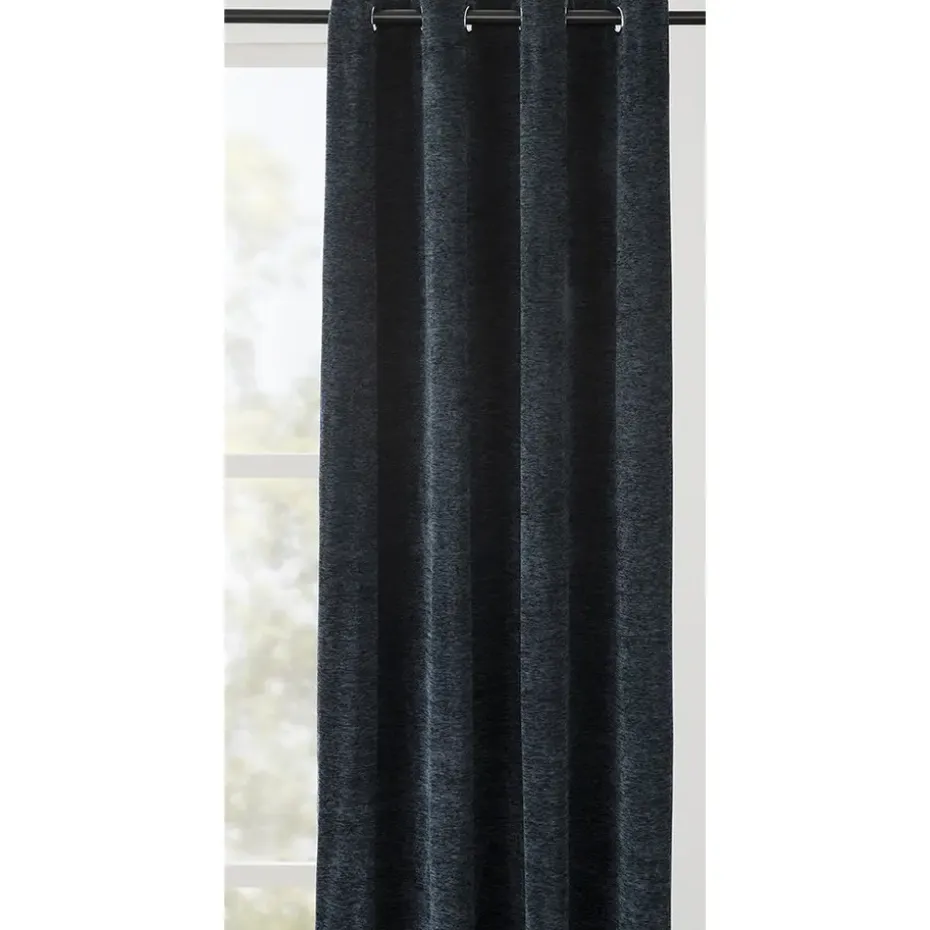 Gordijn Leander - blauw - 140x280 cm (1 stuk)