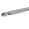 Gordijnrail - uitschuifbaar - van 145 tot 270 cm - aluminium - gebroken wit