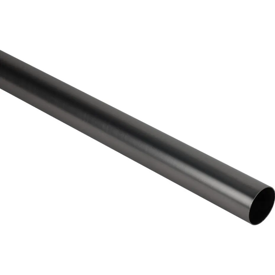 Gordijnroede 240cm - zwart metaal - Ø28mm (2016379)