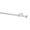 Gordijnroedeset 160-300cm grijs rvs - Ø16-19mm (1208979)