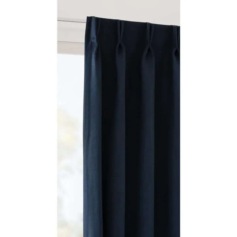 Gordijnstof Bowie - donkerblauw