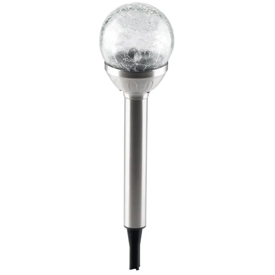 Grundig Prikspot - solar - RVS - tuinverlichting - 25 cm