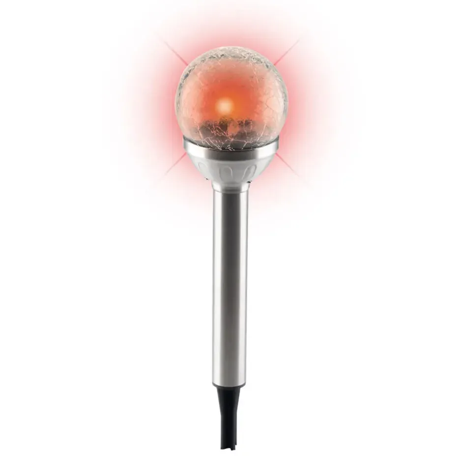Grundig Prikspot - solar - RVS - tuinverlichting - 25 cm