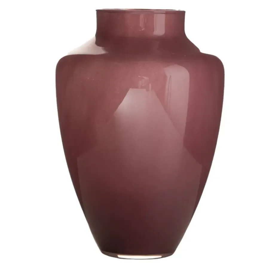 Hakbijl Glass Bloemenvaas Olaf - paars - glas - D24 x H37 cm