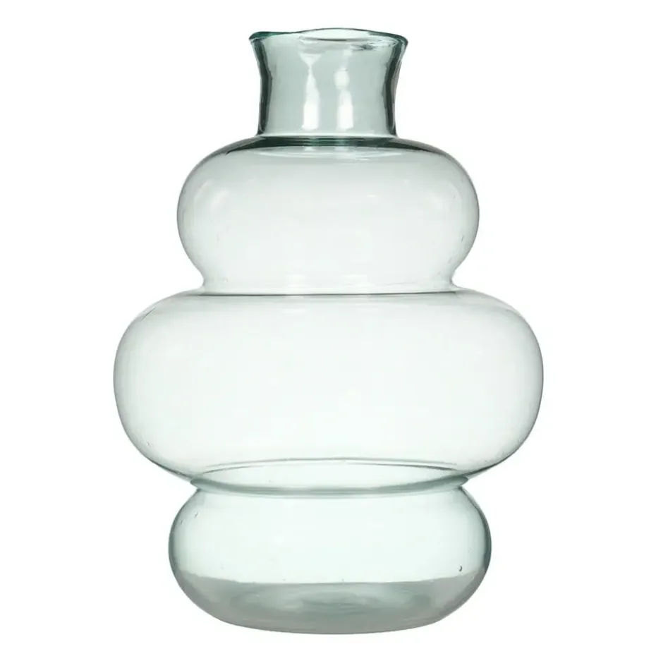 Hakbijl Glass Bloemenvaas Denise- transparant - glas - D29