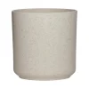 Hakbijl Plantenpot/bloempot Cindy - wit - keramiek - D15xH15 cm