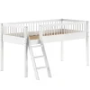 Halfhoogslaper Forrest 90x200cm - massief beukenhout - wit