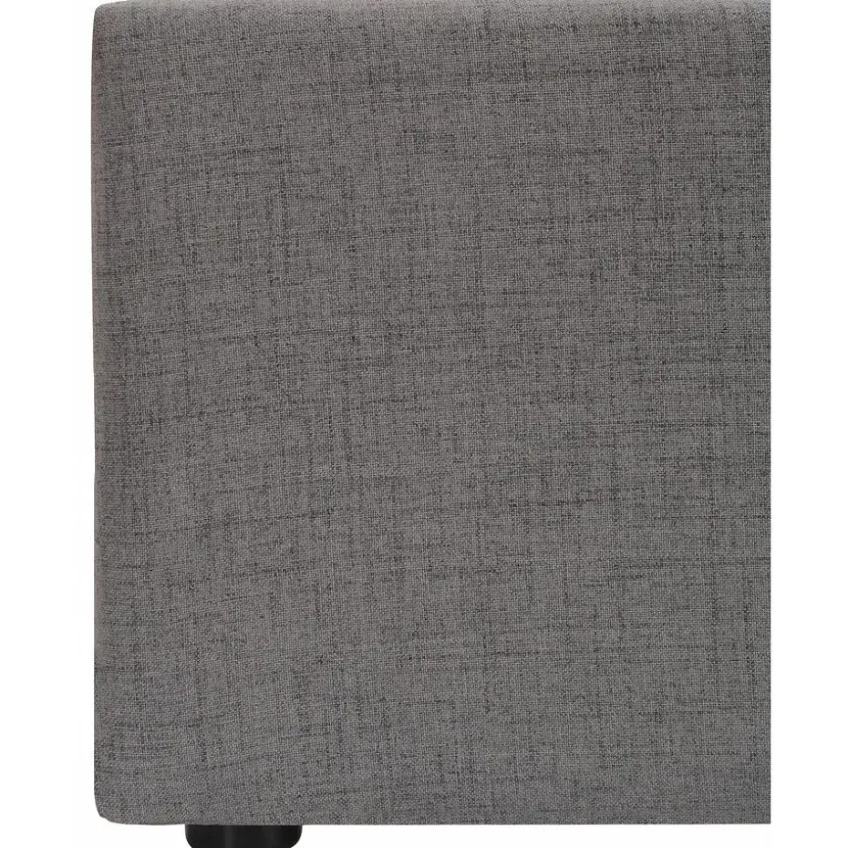 Hamar - Bed 100x200 cm in grijze stof