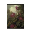 Hangende Poster Linnen Schemerige Schoonheid Jungle Kolibrie 100x70cm