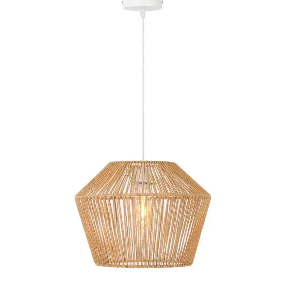 Hanglamp Caspian - Bruin/Wit- Ø40cm