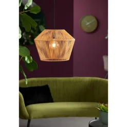 Hanglamp Caspian - Bruin/Wit- Ø40cm