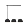 Hanglamp JAICEY - Mat Zwart-Goud - 3-Lichtpunten