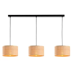 Hanglamp Romana - 3-lichts - naturel - 120x115 cm