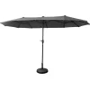 Happy Garden Parasol LINAI - Grijs - Stof
