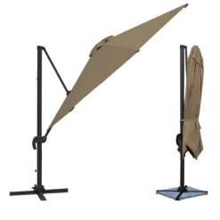 Happy Garden Parasol MOLOKAI - Bruin - Aluminium