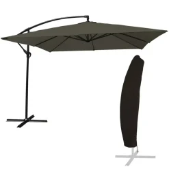 Happy Garden Parasol MOLOKAI - Grijs - Staal