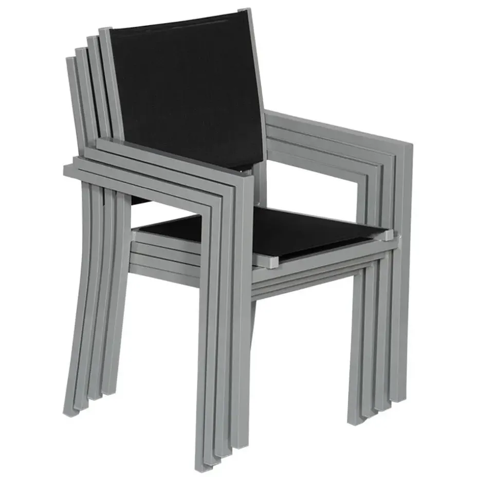 Happy Garden Stoel - Grijs - Aluminium