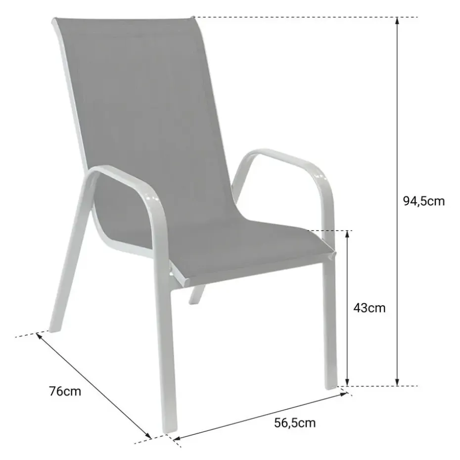 Happy Garden Stoel MARBELLA - Groen - Aluminium