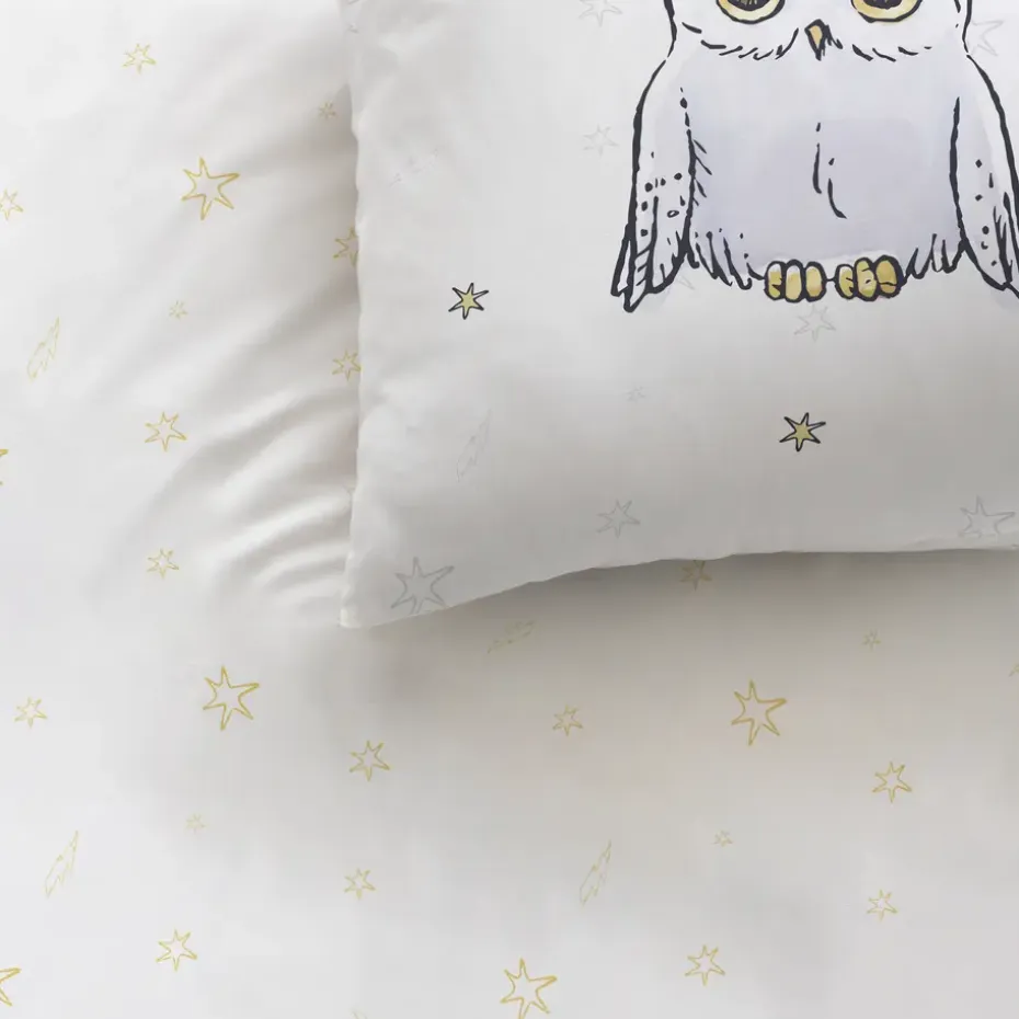 Harry Potter Dekbedovertrek Owl - Eenpersoons - 140 x 200 cm - Katoen