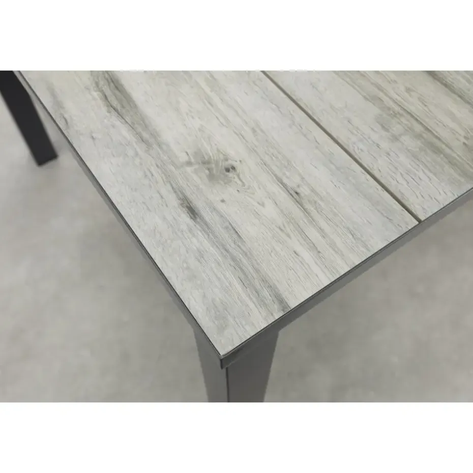 Hartman Comino dining tuintafel 223x105 cm. - Keramiek/Grijs