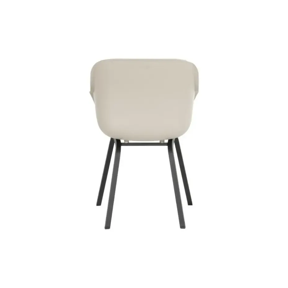 Hartman Le Soleil Element dining armstoel - Soft Taupe/Black - 4 st.