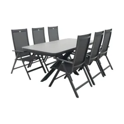 Hartman Napoli/Montreal verstelbare tuinset (7-delig) - 200-260x100 cm