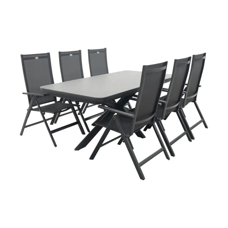 Hartman Napoli/Montreal verstelbare tuinset (7-delig) - 200-260x100 cm