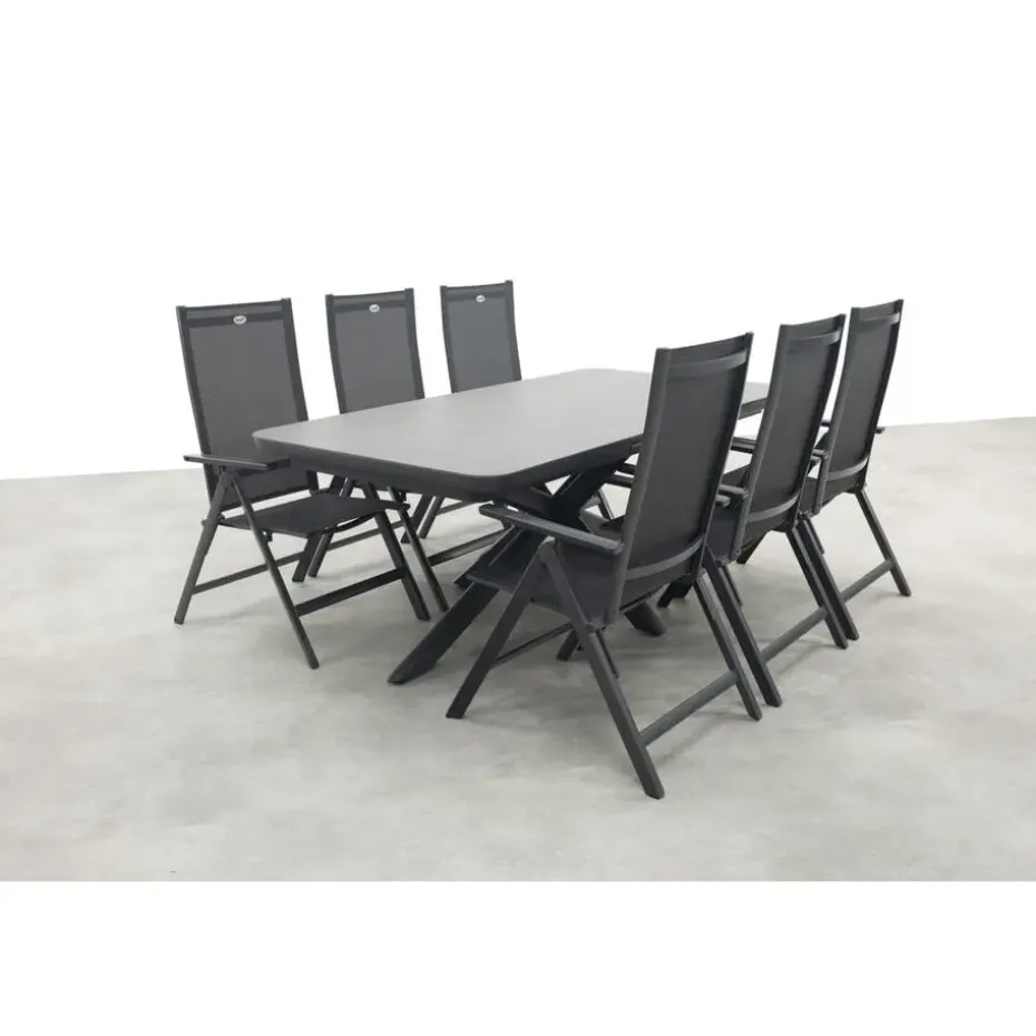 Hartman Napoli/Montreal verstelbare tuinset (7-delig) - 200-260x100 cm