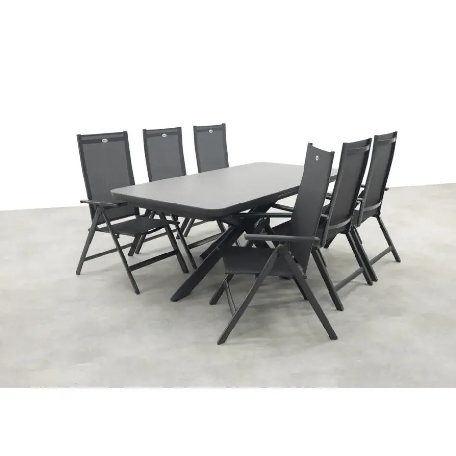 Hartman Napoli/Montreal verstelbare tuinset (7-delig) - 200-260x100 cm