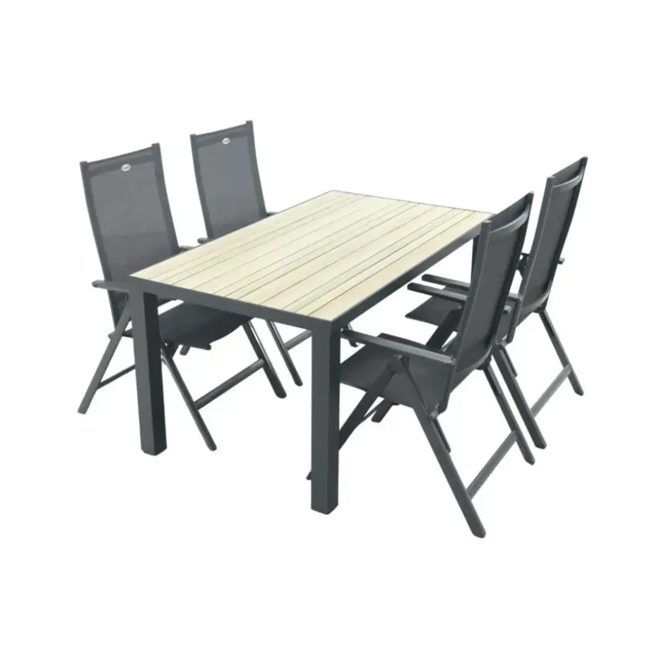 Hartman Napoli/Nola verstelbare tuinset 160x90 cm