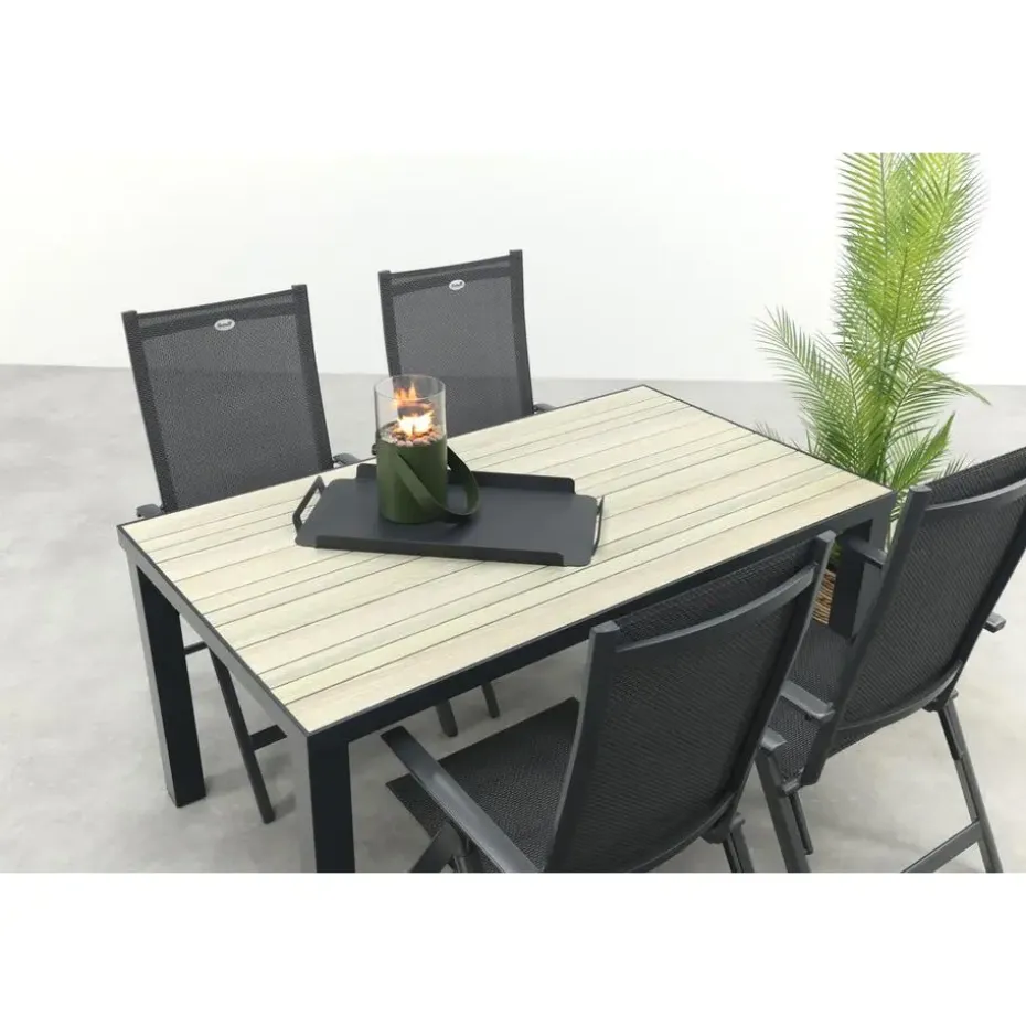 Hartman Napoli/Nola verstelbare tuinset 160x90 cm