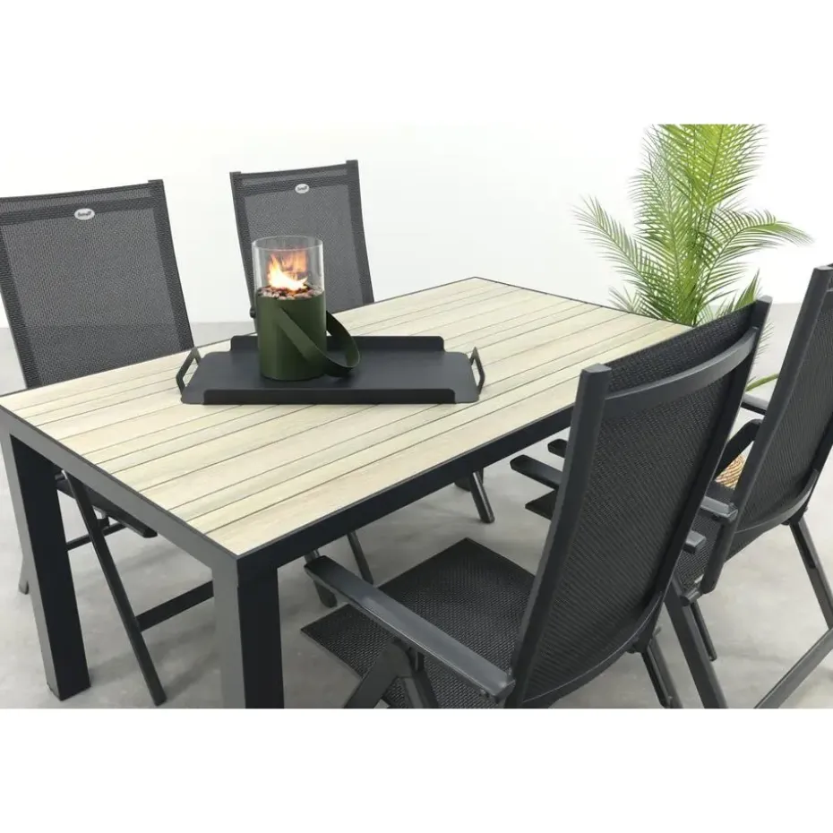 Hartman Napoli/Nola verstelbare tuinset 160x90 cm