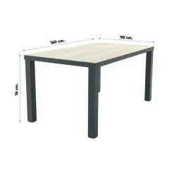 Hartman Napoli/Nola verstelbare tuinset 160x90 cm