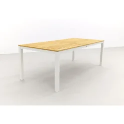 Hartman Sonata tuintafel 220x100 cm. - Teak - wit