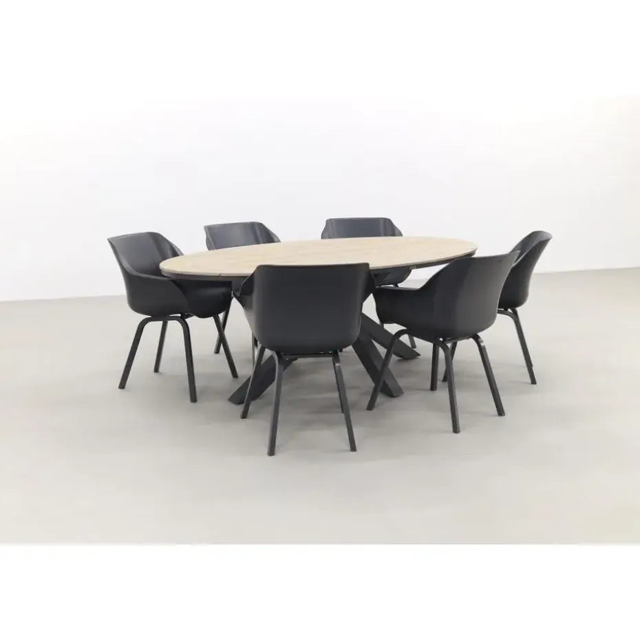 Hartman Sophie Element - Xerix/GI Edison 220 tafel - ovale tuinset